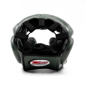 Protection de tête double personnalisée OEM, professionnelle, légère, écologique, de qualité supérieure, en cuir de vachette 100% véritable, couleurs personnalisées - Product Image 6