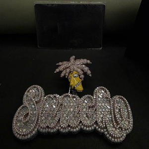 Collar con Colgante de Bart Simpson Personalizado con Diamantes de Imitación, Estilo Hip Hop, Amuleto de Personaje de Dibujos Animados, Joyería de Lujo con Aspecto de Diamante, Regalo - Product Image 2