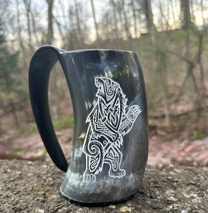 Taza de Cerveza de Cuerno de Búfalo de Lujo, Auténtica y Personalizada, a los Mejores Precios - Product Image 3