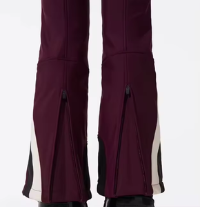 Mono de esquí con capucha para mujer, diseño acolchado con estampado de pata de gallo, cálido, impermeable, con cierre de cremallera, traje de esquí de color personalizado - Product Image 5