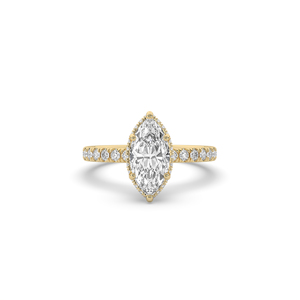 แหวนเพชรทรงมาร์คีส์ 2.13 กะรัต เพชรสร้างในห้องปฏิบัติการ ทองคำแท้ 14KT 10KT ตัดแบบแฟนซี น้ำหนักเบา ดีไซน์หรูหรา แหวนหมั้น คุณภาพสูง - Product Image 6