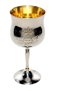 แก้วไวน์สแตนเลสสตีลลายแกะสลักสไตล์บาโรกแบบพกพา แก้วทรงสูงสีเงินสุดหรูสำหรับดื่มไวน์ - Product Image 5