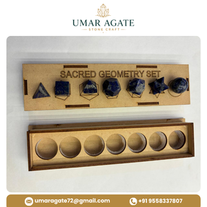 Ensemble de formes géométriques en Lapis Lazuli naturel, 20-25 mm, formes de cristaux géométriques polies, géométrie sacrée, vente en gros - Product Image 5