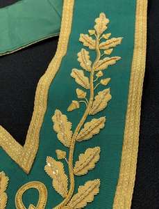 Fil à broder à la main en bouillon de fil métallique 3D, Collar de Grand Maître Maçonnique Allié, NOUVELLE QUALITÉ SUPÉRIEURE - Product Image 4