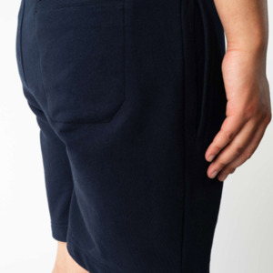 Shorts décontractés en coton pour homme à taille mi-haute avec cordon de serrage, imprimé loup et logo peint sur le devant - Product Image 3