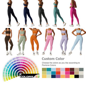 Ensemble de yoga 2 pièces à manches longues pour femme, tenue de sport respirante avec dos évidé, idéal pour la détente et le fitness - Product Image 3