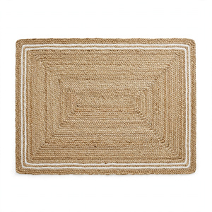 Alfombra Rectangular Hecha a Mano de Yute Tejido, Antideslizante, de Grosor Medio, Estilo Bohemio, para Sala de Estar, Uso Doméstico, Exportación desde B - Product Image 4