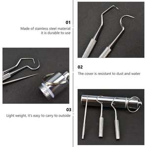 Juego de 11 Osteótomos Dentales de Primera Calidad con Punta Recta y Curva, Herramientas para Separar Huesos Mead Mallet de Blush Surgical - Product Image 5