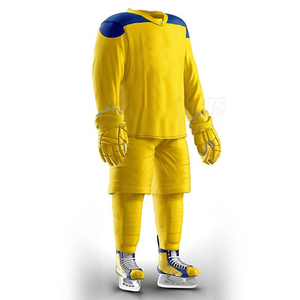 Uniformes de Hockey sobre Hielo de Primera Calidad al por Mayor, Jersey y Pantalones 100% Poliéster para Práctica, Ropa Deportiva para Equipos - Product Image 2