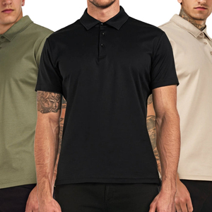 Chemises polo décontractées pour hommes, nouvelle collection, design tendance, logo personnalisé, couleur unie, respirantes, pour hommes - Product Image 3