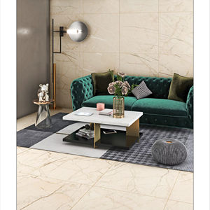 Carreaux en porcelaine 60x60 cm avec finition mate sculptée, développés pour exprimer une texture de surface superposée et un effet d'éclairage contrôlé. - Product Image 1