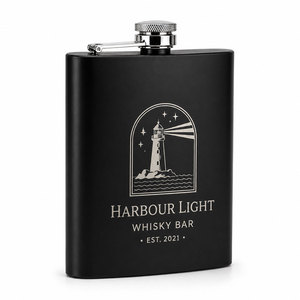 Flacon à whisky rectangulaire de luxe en acier inoxydable de 8 oz, gravé sur mesure, cadeau d'entreprise, flacon de poche personnalisé pour le football - Product Image 2
