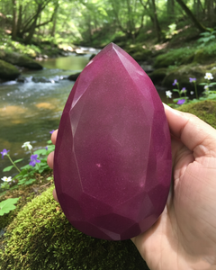 Gema de Rubí Rojo Natural Enorme Calentada de 5000 CT, Corte Pera, Piedra Suelta para Coleccionistas, Gema Natural de Corte Pera para Exhibición - Product Image 3