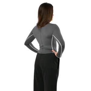 <b>Women</b> Airflow <b>Jacket</b> in Grey Color Lightweight Breathable Full Zip <b>Jacket</b> Wind Resistant Activewear Sports Running <b>Jacket</b> - Product Image 4