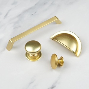 Brass Furniture Handles Shell Golden Drawer <b>Knob</b> <b>for</b> Cupboard Cabinet Door Wardrobe Shoe Cabinet <b>Dresser</b> - Product Image 1