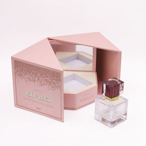 Manufacture Custom logo Luxury Mirror Jewelry Makeup Cosmetic Wooden Magnetic <b>Box</b> Gift Packaging Perfume <b>Bottle</b> with <b>Box</b> - Product Image 2