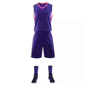 Maillot de basket-ball réversible en polyester, uniforme de sport personnalisé, respirant, grande taille, séchage rapide, anti-bactérien, qualité supérieure - Product Image 4