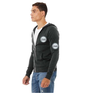 Sudadera con capucha personalizada con cremallera, estilo urbano, a la moda, para hombre - Product Image 4