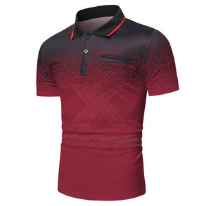 Camiseta Polo de Algodón Cómoda de Secado Rápido para Hombre, Camiseta Polo Personalizada con Estampado para Hombre - Product Image 2