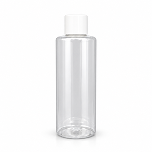 <b>100ml</b> PET Cosmetic <b>Bottle</b> | Clear Empty <b>Plastic</b> Container with Plain Cap for Skincare Haircare Beauty Products Personal Care Use - Product Image 1