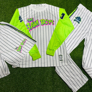Camiseta de Béisbol Personalizada con Rayas, Secado Rápido, Uniforme Personalizado para Equipos, Impresión de Nombre y Número para Adultos - Product Image 1