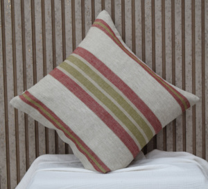 Red Stripe 100% Pure Linen Cushion <b>Cover</b> for Home Decor Decorative <b>Throw</b> Pillow <b>Cover</b> Luxury <b>Sofa</b> Couch Cushion <b>Cover</b> Wholesale - Product Image 4