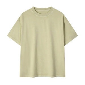 Premium 100% Organic Cotton 220g Regular Fit <b>Blank</b> Luxurious Men's T-Shirt Custom Brand Logo Anti-Wrinkle Breathable Short - Product Image 1