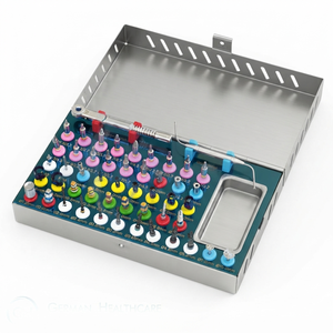 Impl@nt Dental Conical Drills Kit 42 Pcs Surgic@l Drill <b>Set</b> <b>Torque</b> Ratchet - Product Image 6