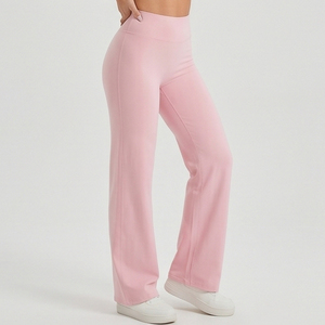 Wholesale High Waist Yoga <b>Leggings</b> Women's <b>Flare</b> Legs Street Style <b>Leggings</b> Ladies Gym Wear Slim Fit Yoga <b>Flare</b> Tights - Product Image 3
