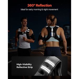 Gilet lesté réglable avec bande réfléchissante de 10 lb, équipement d'entraînement de force pour hommes et femmes, options 30 kg et 20 kg - Product Image 5