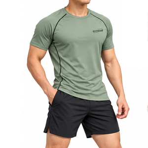Camiseta Deportiva para Hombre OEM, Poliéster y Spandex, Secado Rápido, Proveedor de Ropa Deportiva de Marca Privada OEM para Entrenamiento, Pedidos Personalizados - Product Image 2