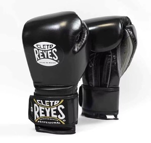 Guantes de Boxeo Profesionales Cleto Reyes, de Cuero Negro, con Cordones, Dedos Completos, Equipo de Entrenamiento para Adultos - Product Image 6