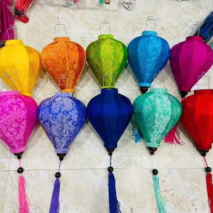 Nueva Colección 2026, Decoración Tradicional Vietnamita para el Festival de los Faroles de Seda / Lámpara de Seda de Hoi An para Festividades - Product Image 1