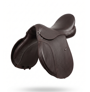 Selle d'équitation anglaise en cuir véritable de qualité supérieure, équipement d'équitation durable, selle d'entraînement confortable - Product Image 4