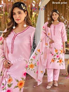 Kurti de Algodón al por Mayor con Estampado de Pincel, Estilo Étnico Elegante para Mujer, Ropa Casual para Fiesta, Secado Rápido, Precio de Exportación - Product Image 6