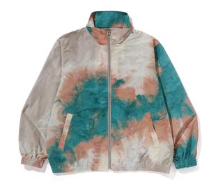 Veste légère en nylon pour hommes avec logo imprimé sur mesure coupe-vent respirant avec fermeture éclair imperméable coupe-vent surdimensionné Streetwear - Product Image 1