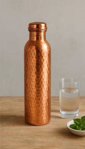 Ayurvedic Modern Copper Water Bottle with <b>Straw</b> for Home & Office Use - Product Image 2