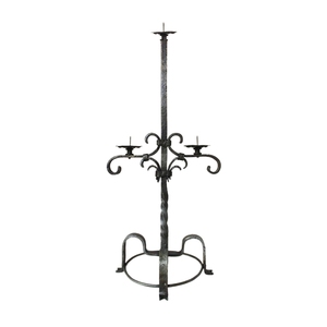 Candelabro de hierro de 3 luces más vendido con acabado de recubrimiento en polvo para diseño de interiores, decoración del hogar y uso funcional. - Product Image 1