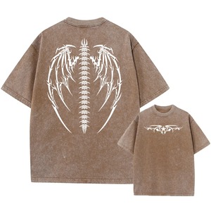 เสื้อยืดแขนสั้นผู้ชายทรงโอเวอร์ไซส์ ลายมัดย้อม คอกลม ผ้าถักเนื้อฝ้ายลำลอง ทรงปกติ ระบายอากาศได้ดี ผ้าเจอร์ซีย์ น้ำหนัก 220 กรัม พิมพ์ลายดิจิตอล - Product Image 6