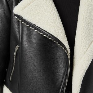 Chaqueta de cuero para mujer, hecha a mano con piel auténtica, ropa exterior cálida, ideal para viajes, uso diario y comodidad en todas las estaciones. - Product Image 4