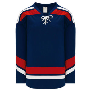Maillot de hockey sur glace personnalisé pour hommes adultes, nom, numéro et logo imprimés et cousus, respirant, 100% polyester - Product Image 6