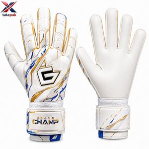 Gants de gardien de but en cuir de haute qualité, paume en latex allemand, logo personnalisé, unisexe, adultes, édition équipe, respirants, antidérapants - Product Image 1