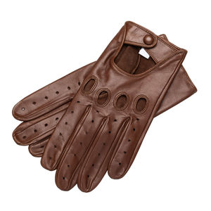 Guantes de cuero para conducir para hombre, diseño de cuero genuino suave, guantes de cuero para conducir para mujer, guantes de cuero clásicos transpirables para conducir - Product Image 1
