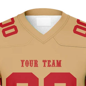 Venta al por Mayor de Camisetas de Fútbol Americano Personalizadas 2026, Manga Corta, Sublimadas, con Logotipo Frontal, Tallas Grandes, Nuevo Modelo - Product Image 4