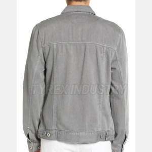 Chaqueta para Hombre, Venta al por Mayor, Logotipo Personalizado, Chaqueta de Mezclilla para Hombre Hecha de Algodón, Transpirable, para Uso en Exteriores, Precio Razonable - Product Image 2