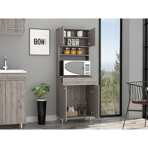Area della baia dispensa due porte mobili da cucina con un cassetto e quattro gambe regolabili in metallo - Product Image 4