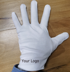 Soft Cotton Stretchable Lining White Gloves Cheap Wholesale Coin Jewelry Silver Inspection Gloves All Size White Parade Glove - Product Image 2