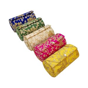 Premium Embroidery Gift Box with Floral <b>Bead</b> and <b>Thread</b> Design for Luxury Jewelry and Keepsake Storage - Product Image 6