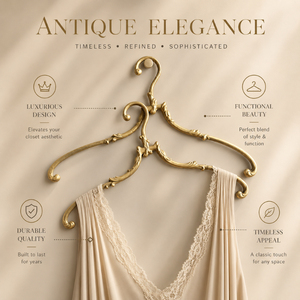 Handcrafted Brass Luxury Cloth Hanger Decorative Vintage Wardrobe Organizer for Bedroom Closet Home Décor Rack Wall Mounted <b>Hook</b> - Product Image 3