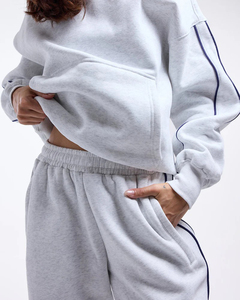 Pantalones de chándal de invierno para mujer con logo personalizado, de la mejor calidad, al por mayor, cintura elástica, ajuste holgado, pierna ancha, estilo urbano - Product Image 4